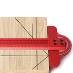 Adjustable Multi-Angle Scribing Ruler for Woodworking 30cm/50cm Aluminium Marking Gauge Tool