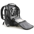 Heavy Duty Tool Backpack with Rugged Base 31 Pocket Tool Organizer Bag for Electricians Technicians