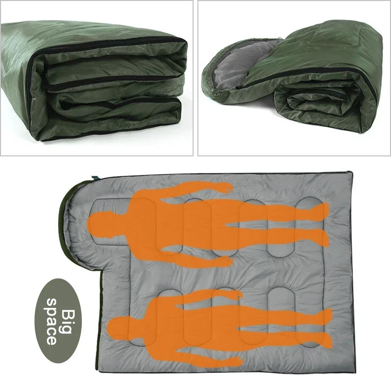 Portable Envelope Camping Sleeping Bag 220cm x 75cm Lightweight Waterproof Backpacking Sleeping Bag
