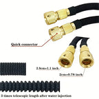Expandable Garden Hose with Spray Nozzle Flexible High Pressure Water Hose Multiple Lengths