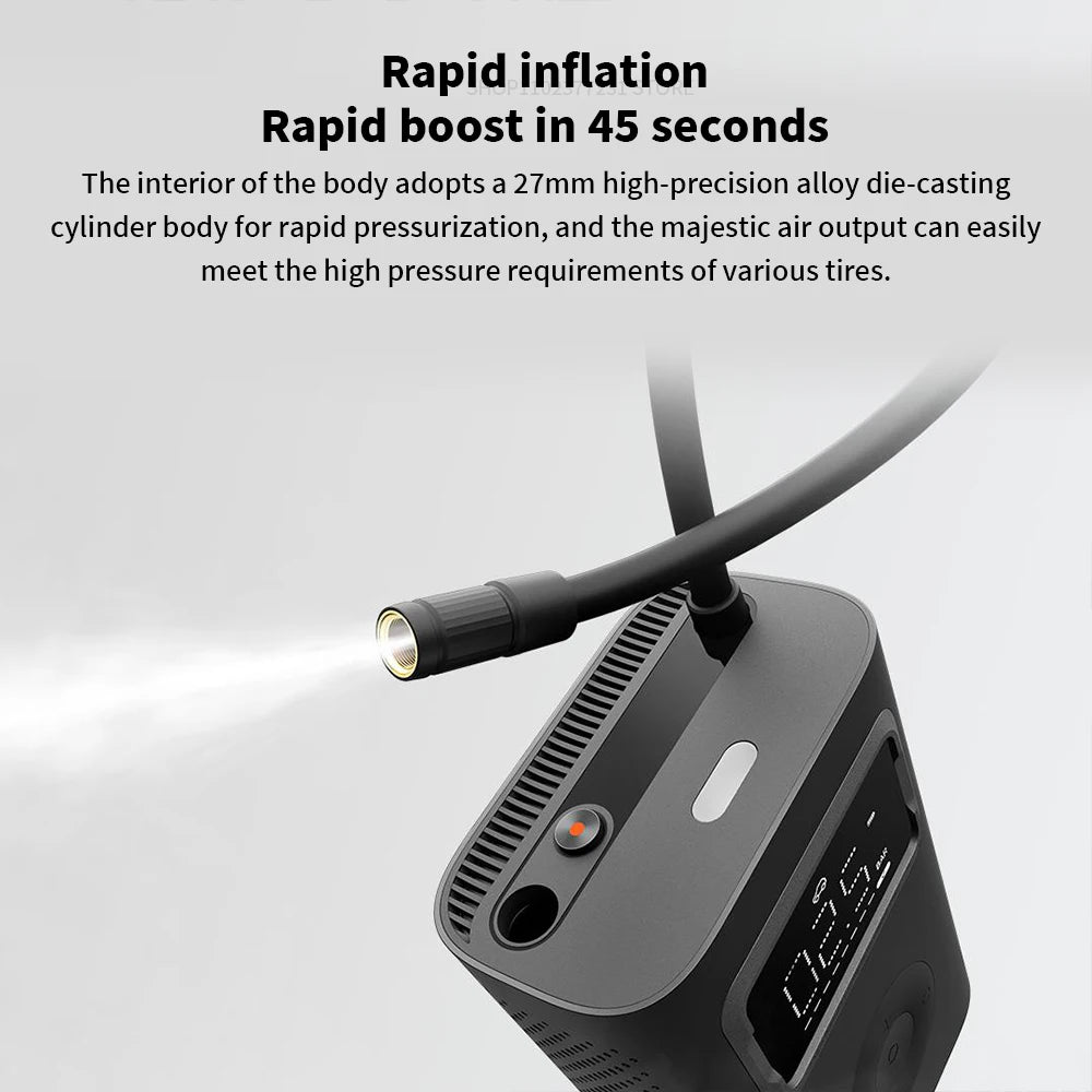 Rechargeable Portable Air Compressor 150 PSI with Digital Control Tire Inflator Pump