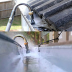 2-in-1 Telescopic Gutter and High Reach Cleaner with Adjustable Pole and Spray Nozzle
