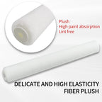 All-in-One Paint Roller Set with Tray Extension Handle and High Absorption Fiber Roller Brush