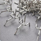 Heavy Duty 100 Piece Pegboard Hook Kit 3.3mm Carbon Steel Tool Storage Hangers for Garage and Workshop