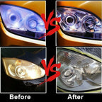 Car Headlight Restoration Kit with 600ml Liquid Polymer Repair Solution for Headlight Polishing and Cleaning