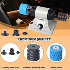 Leather Edge Polishing Burnishing Machine Adjustable Speed with Rosewood Grinding Wheel