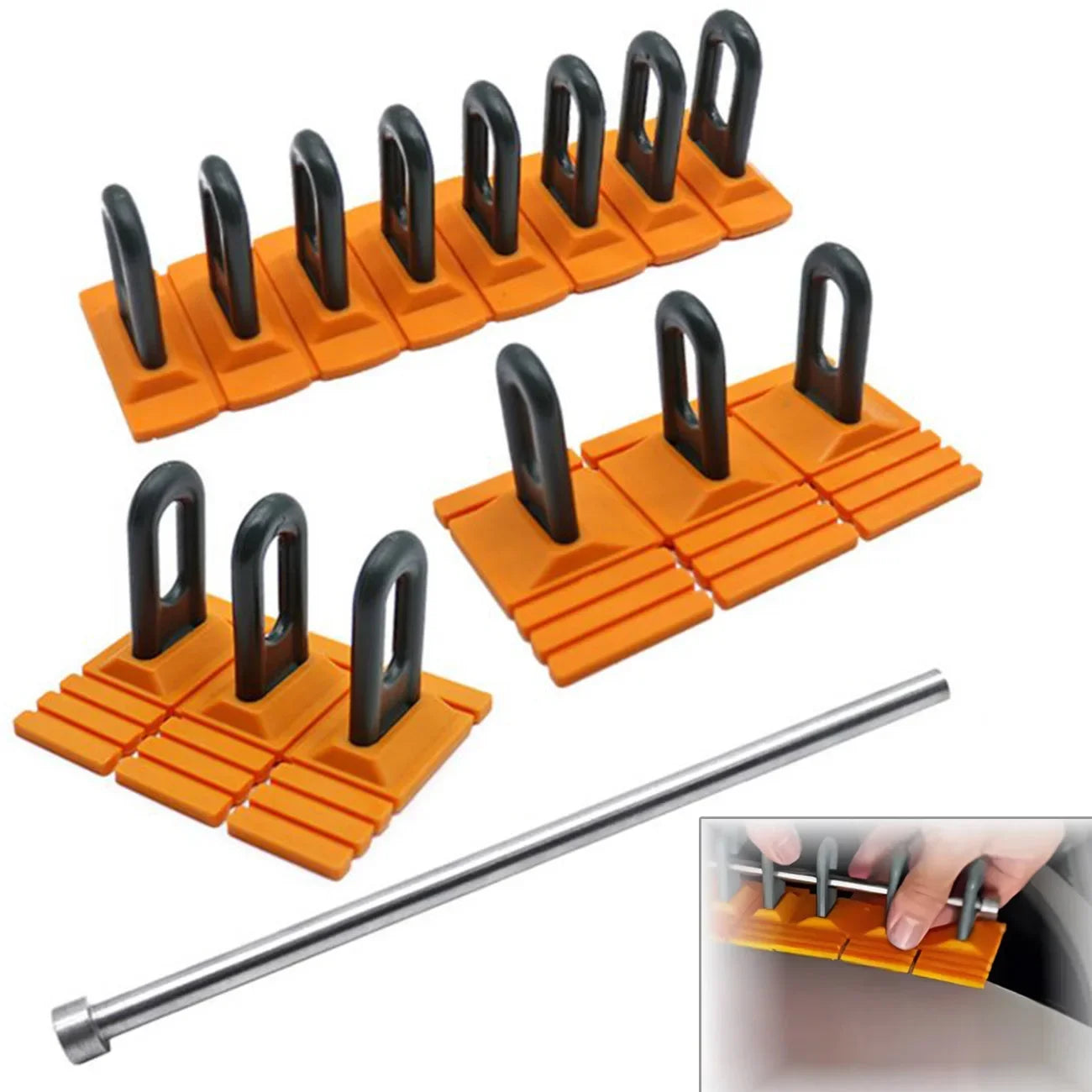 Paintless Dent Repair Kit with Dent Lifter and 17 Pull Tabs for Vehicle Body Panel Repair