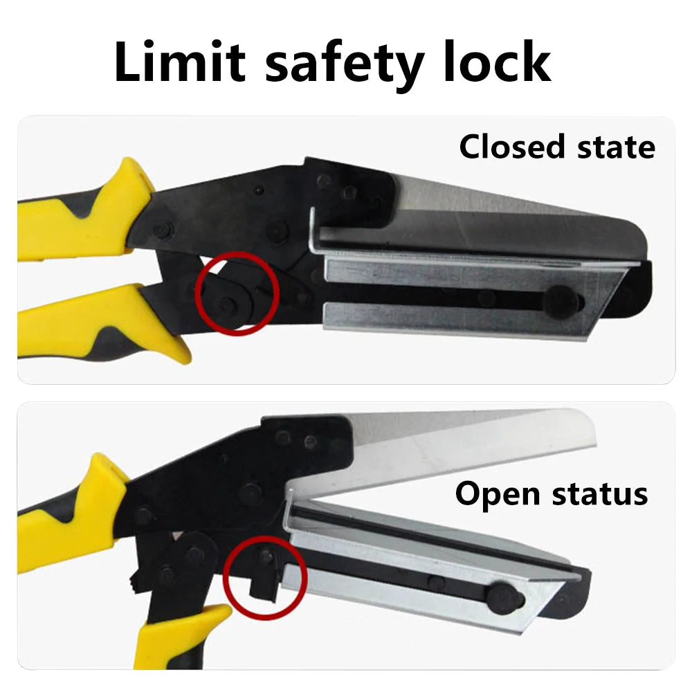 Adjustable PVC Trunking & Wire Slot Cutting Tool 45°-90° with Ergonomic Handle