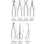 Stainless Steel Gardening Trimming Tools 4/7-Piece Bonsai Pruner Set
