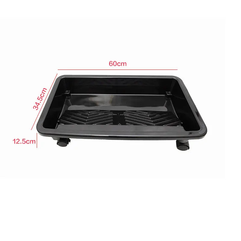 Large Plastic Paint Roller Tray Portable Paint Holder for Home Improvement and DIY Use