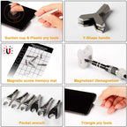 Precision Magnetic Screwdriver Set for Phone Repair – Torx & Hex Bits with Handle Electronics Tool Kit