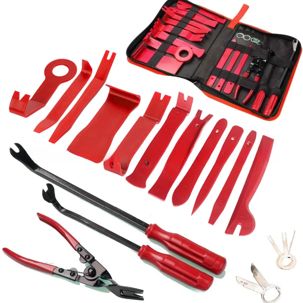 19 PCS Car Door Panel Removal Tool Kit Audio Decorative Removal Set PP Material for Car Maintenance And Repair