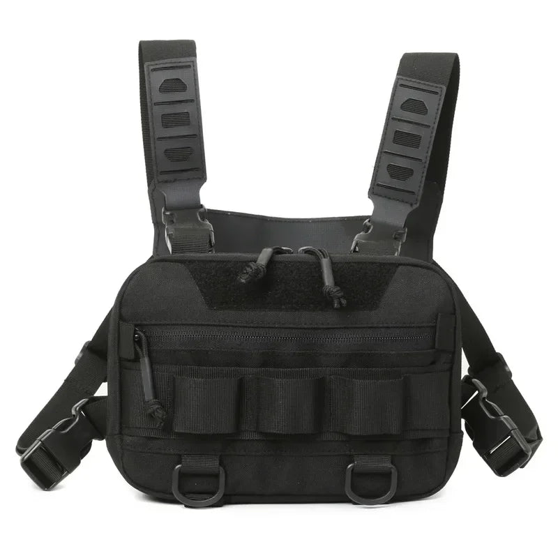 Fishing Chest Bag Men's Tactical Bags Waterproof Molle Nylon Climbing Camping Backpacks Outdoor Travel Vest Backpack Fanny Pack
