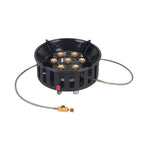 7-Core Camping Stove High-Power Strong Fire Portable Tourist Gas Burner Windproof Electronic Ignition Camping Equipment