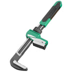 Portable F-Type Wide Jaw Adjustable Wrench Right Angle Spanner 130mm for Plumbing Tools