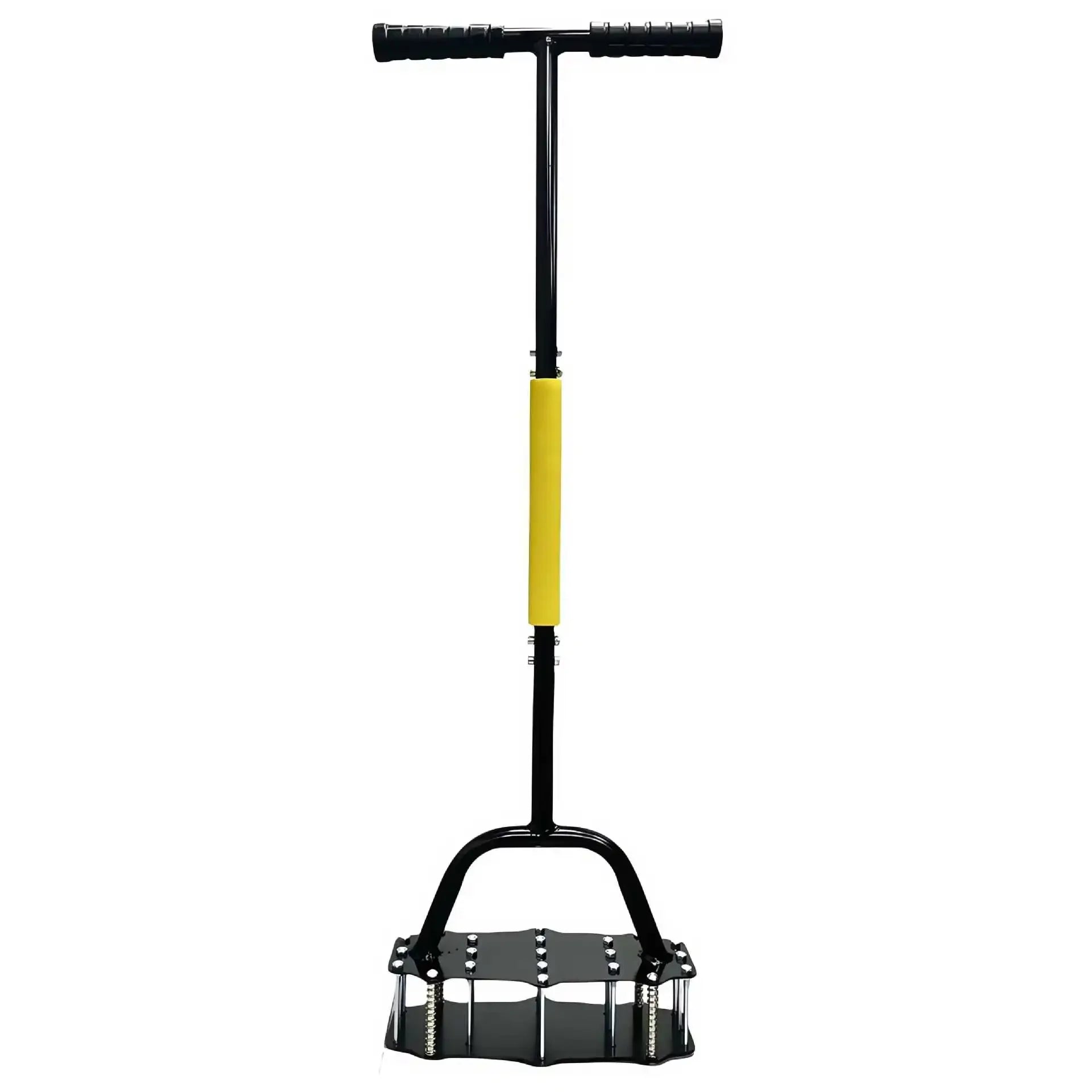 Stainless Steel Spring Tiller Manual Garden Cultivator for Soil Loosening, Weed Removal and Aeration