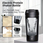 Portable Rechargeable Electric Protein Shaker Bottle 500ML USB Type-C Mixing Cup 7000RPM