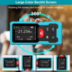 Rechargeable Laser Distance Meter 12000cm Digital Measuring Tool with Dual Laser and Angle Measurement