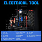 Automotive Power Circuit Probe Tester V200PRO 12V/24V with 120cm Cable and Fuse Testing
