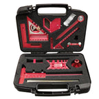 Multi Angle Woodworking Square and Marking Tool Set with Storage Case 10 Piece Layout Kit