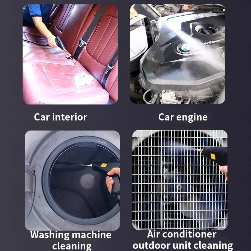 Handheld Steam Cleaner 1200W 1200cm3 3 Bar Fast Heat Portable Multi Surface Cleaning Tool