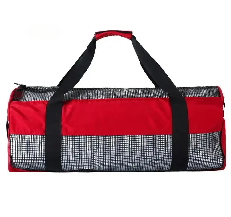 Heavy Duty Diving Mesh Gear Bag with Shoulder Strap for Scuba Snorkeling and Wetsuit Storage