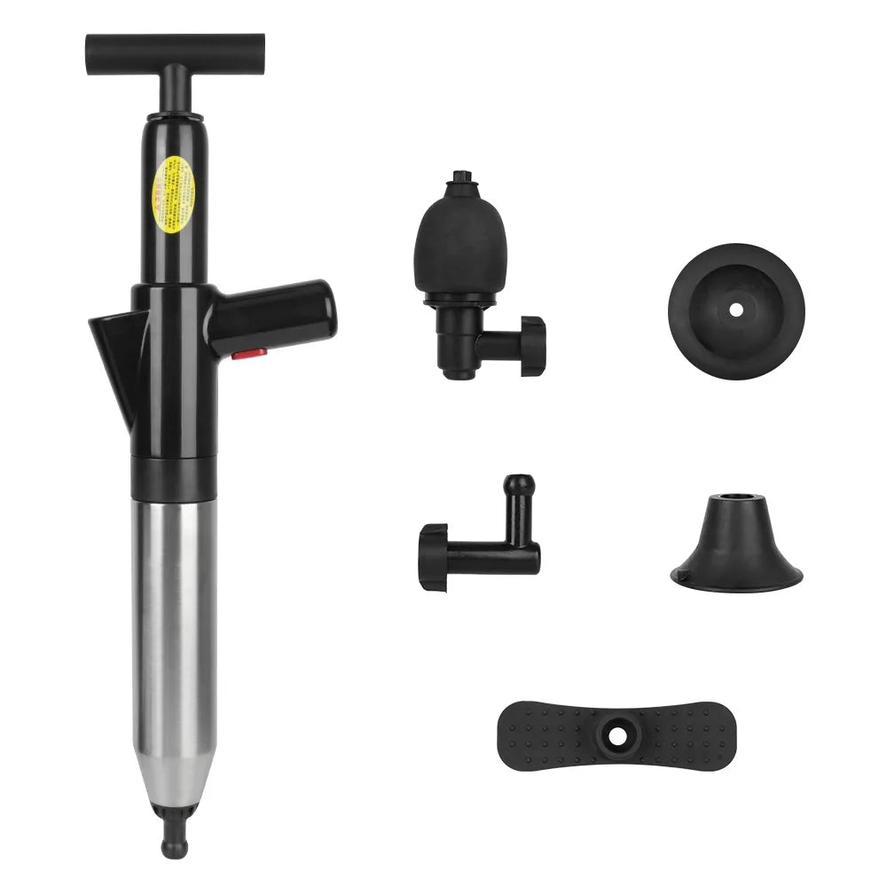 Manual Air Pressure Drain Cleaner Portable Toilet and Sink Unclogger Pump Tool
