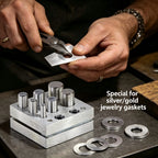 7-Piece Heavy Duty Disc Cutter Punch Set High Carbon Steel Round Jewelry Cutting Tool