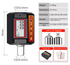 Digital Torque Adapter 1.27cm Drive with 3/8in and 1/4in Adapters for Vehicle and Workshop Repairs