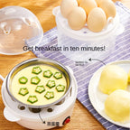Electric Egg Steamer Double Layer 14 Egg 350W Multi-Function Food Steamer with Auto Power Off