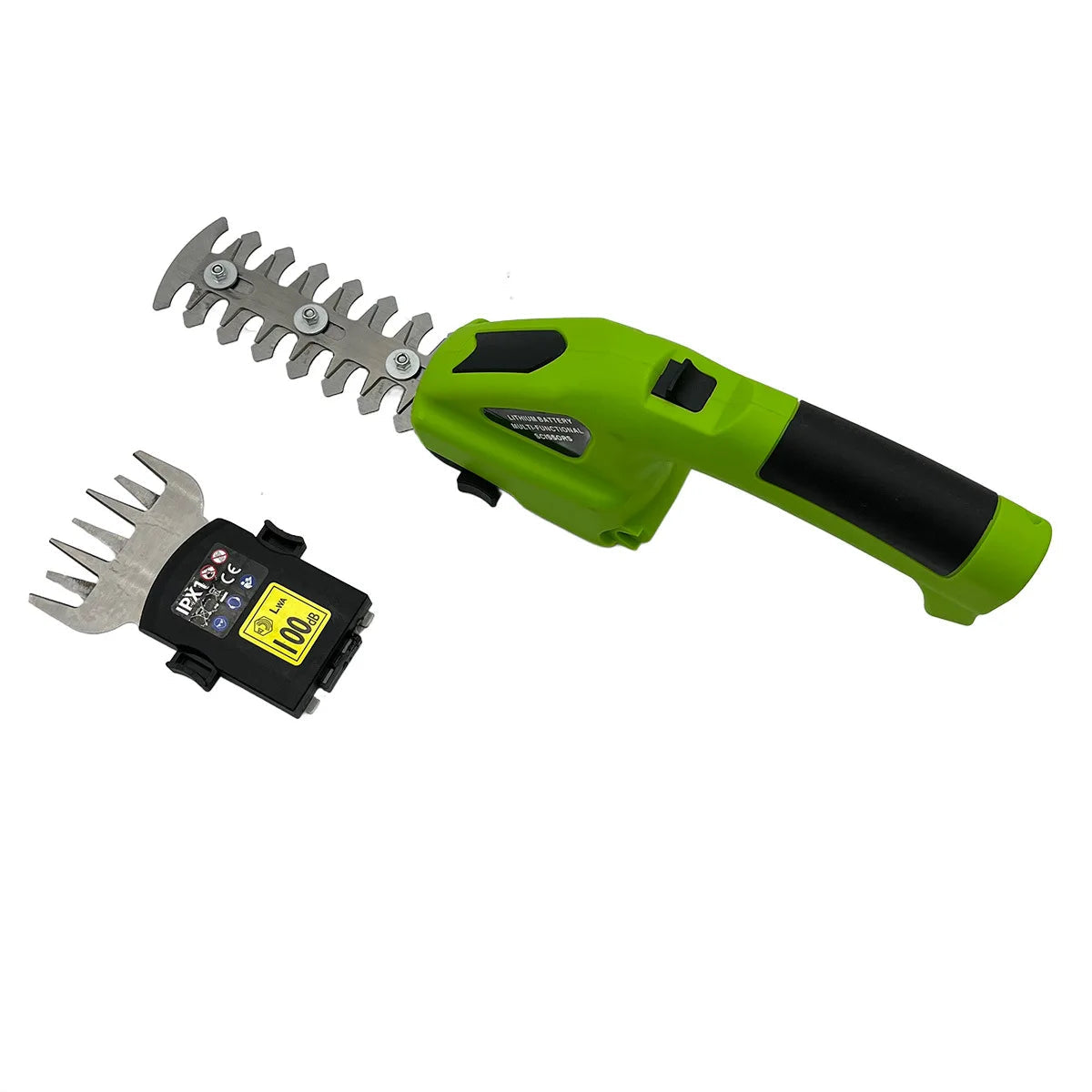 Cordless 2-in-1 Hedge Trimmer and Grass Shear Rechargeable Garden Pruner with Battery
