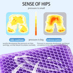 Breathable Gel Seat Cushion Honeycomb Design for Office Chair Car Seat Wheelchair Summer Cooling Pad