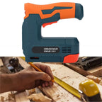 Portable Cordless Electric Staple Gun 2000mAh Rechargeable Nail Stapler with 6mm & 10mm Staples USB Charging
