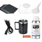 Car Headlight Restoration Kit with 600ml Liquid Polymer Repair Solution for Headlight Polishing and Cleaning