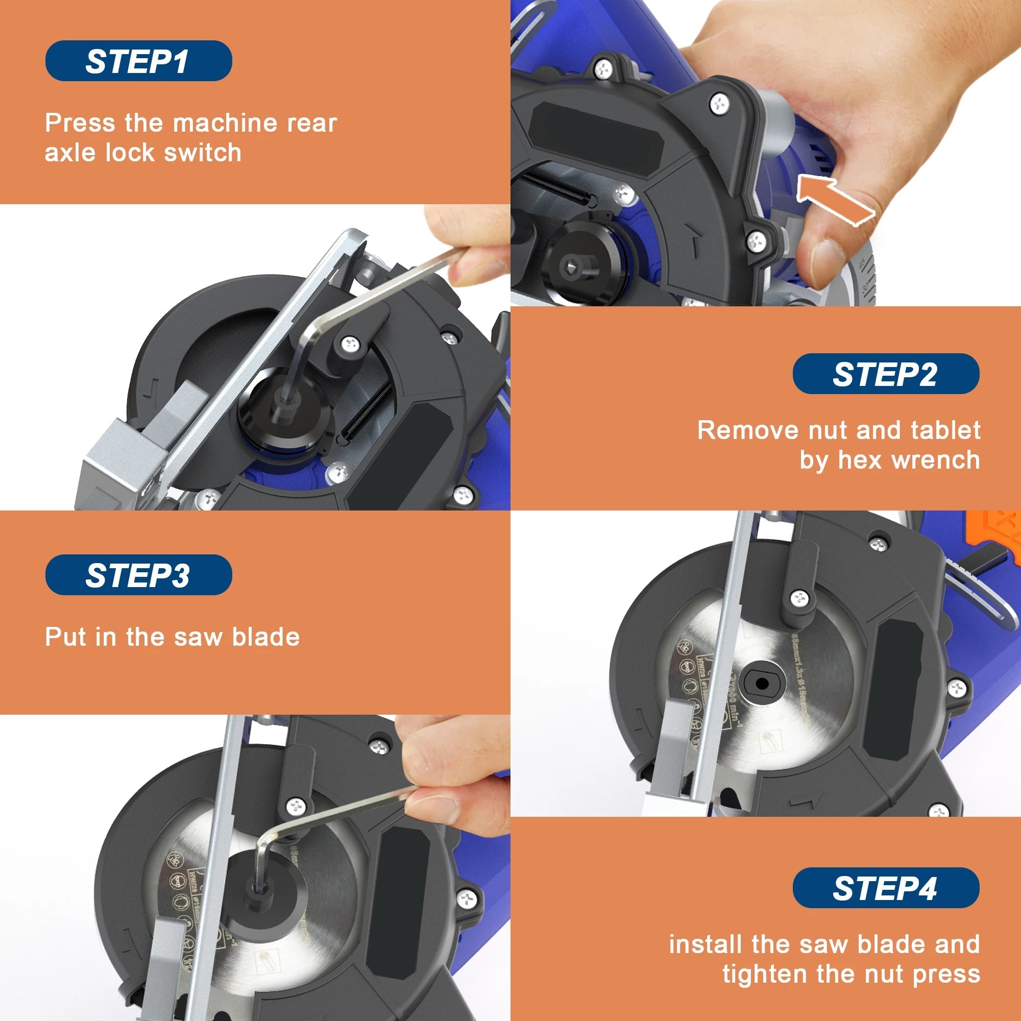 Mini 12V Cordless Circular Saw Rechargeable Woodworking Cutting Tool