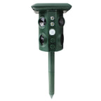 Solar Powered Ultrasonic Animal Repellent for Garden Yard and Outdoor Areas Portable Pest Deterrent
