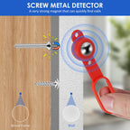 4-Piece Magnetic Stud Finder Set Portable 27lb Holding Force Tool for Wall Stud and Nail Detection