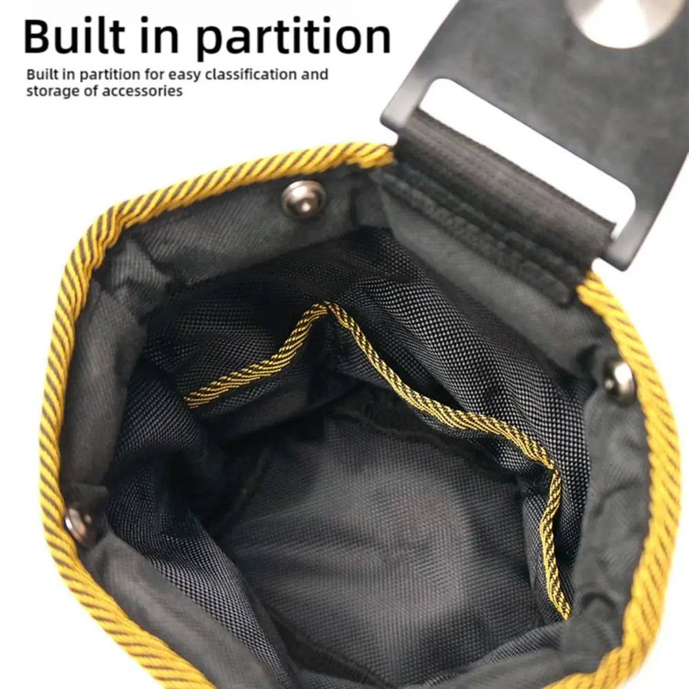 Heavy Duty Nylon Tool Waist Bag with Rotating Hook Multi Pocket Storage Pouch for Electrician Carpentry