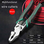 Heavy Duty Alloy Electrician Pliers – Multifunction Wire Cutter & Needle Nose Diagonal Cutting Tool Set