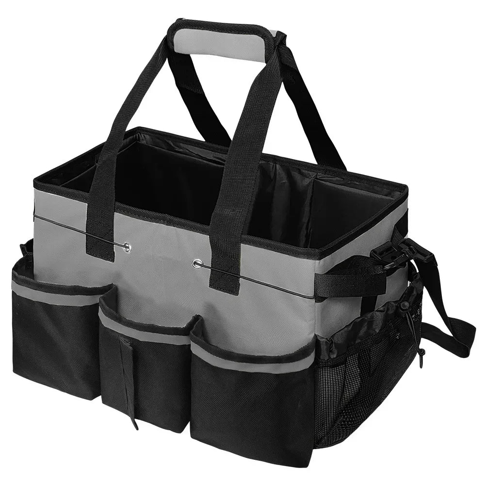Portable Multifunction Cleaning Tool Bag with Handle Waterproof Oxford Cloth Storage Organizer