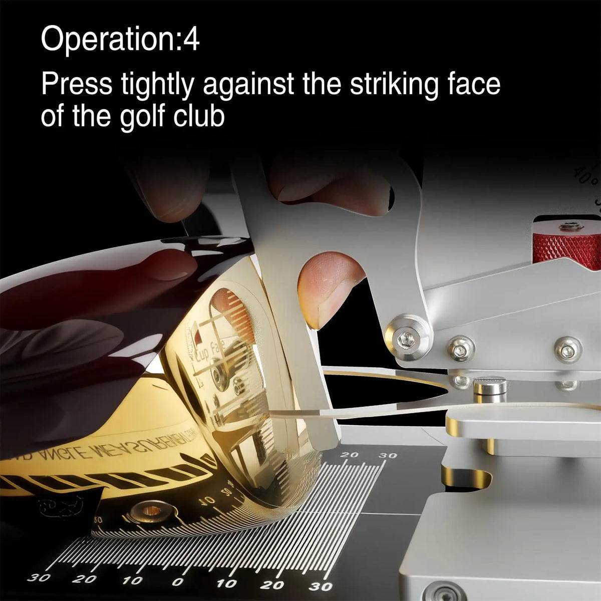 Golf Club Loft and Lie Gauge Steel Angle Measuring Tool with Built-In Bubble Level