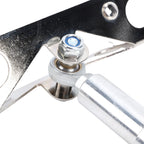 Stainless Steel Drywall Inside Corner Roller with PTFE Wheels and Threaded Adapter for Wall Taping and Finishing