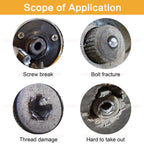 Broken Screw Extractor Set High-Speed Steel Damaged Bolt Remover 20-Piece Drill Bit Kit