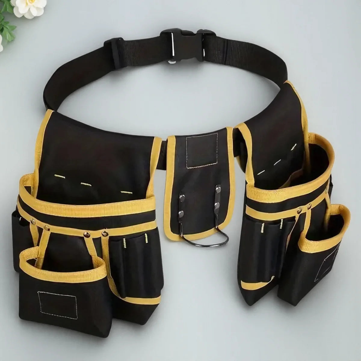 Heavy Duty Tool Belt 26 Pocket Adjustable Waist Pouch for DIY Trades and Workshop Use
