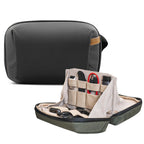 Drybag Waterproof Tech Organizer Pouch with Zipper and Handle for Cables Phones and Electronics Accessories