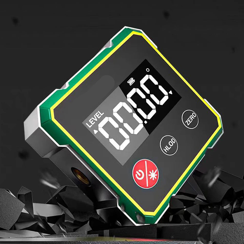 Digital Magnetic Angle Gauge with LCD Display 360° Inclinometer for Woodworking and Metalworking