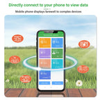 Smart 5-in-1 Soil Sensor with USB Data Logger and App Monitoring for Garden and Farm Soil Testing