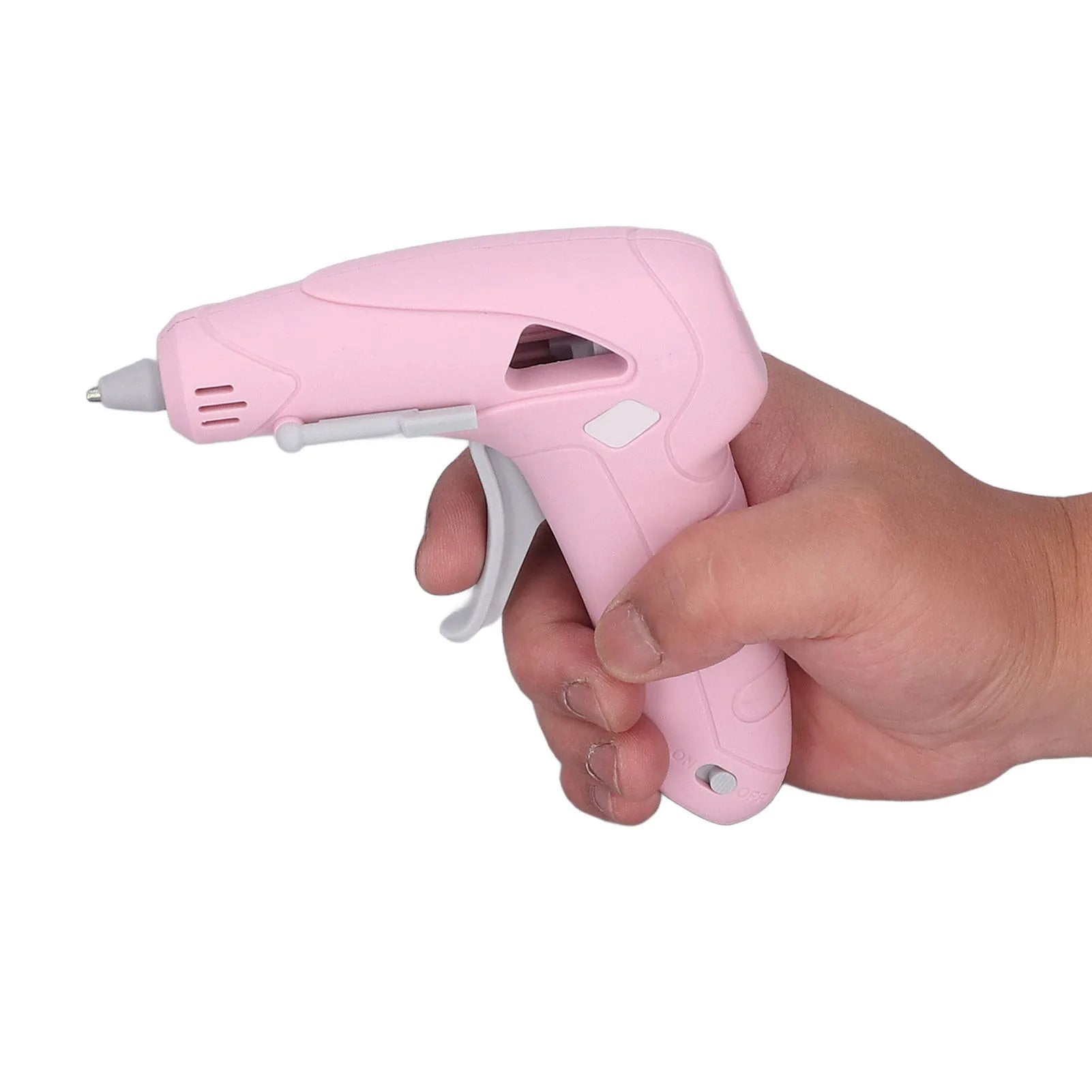 Cordless Rechargeable Glue Gun Kit with 30 Glue Sticks, Portable Anti-Scald Electric Hot Melt Gun for Crafts & School