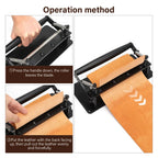 Manual Leather Skiving Machine Large Stainless Steel Belt Strap Splitter with 20 Blades