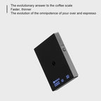 Digital Coffee Scale with LED Display 2kg Capacity 0.1g Precision Rechargeable Espresso Brewing Scale